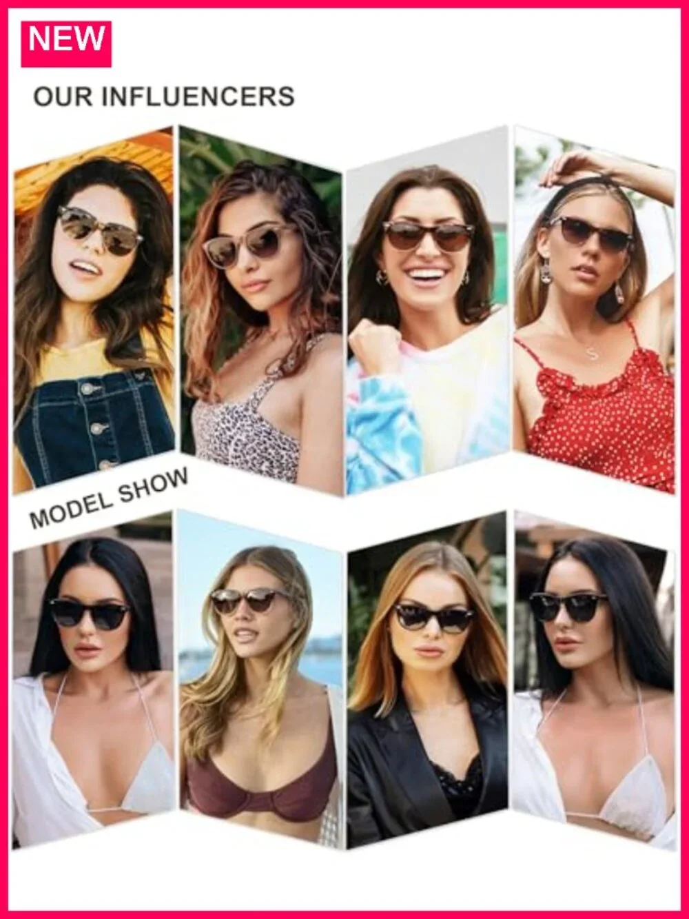 Polarized Sunglasses UV400 Oval TAC Lens Size 53mm